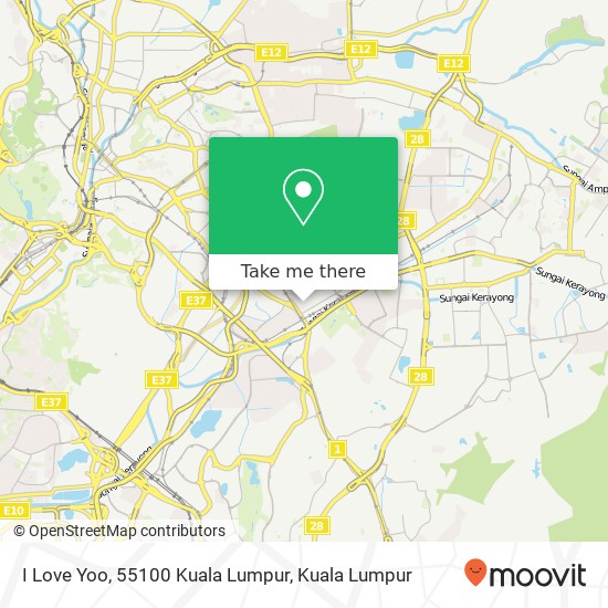 I Love Yoo, 55100 Kuala Lumpur map