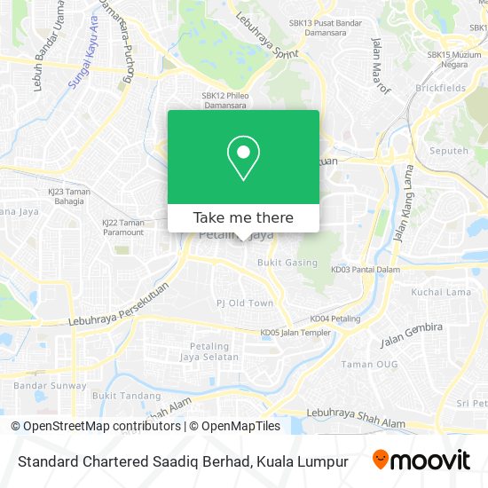 Standard Chartered Saadiq Berhad map