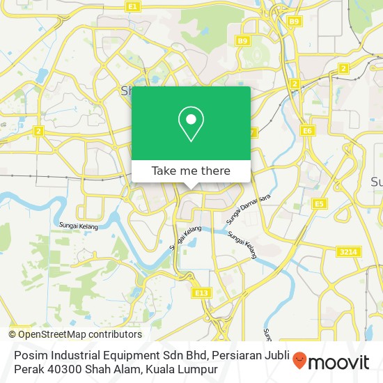 Posim Industrial Equipment Sdn Bhd, Persiaran Jubli Perak 40300 Shah Alam map