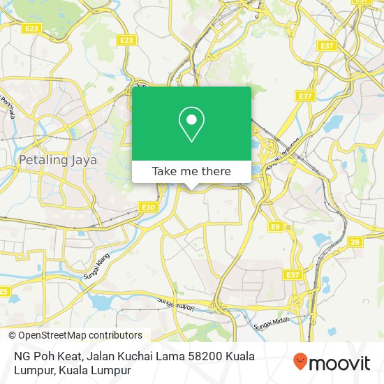 NG Poh Keat, Jalan Kuchai Lama 58200 Kuala Lumpur map