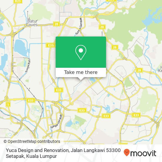 Yuca Design and Renovation, Jalan Langkawi 53300 Setapak map