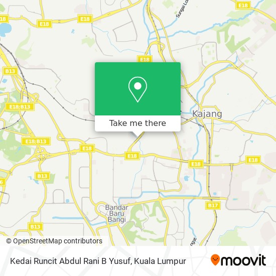 Peta Kedai Runcit Abdul Rani B Yusuf