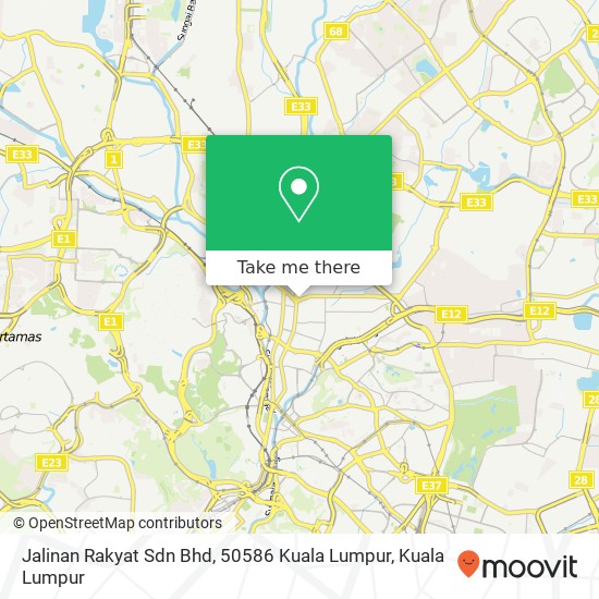 Jalinan Rakyat Sdn Bhd, 50586 Kuala Lumpur map