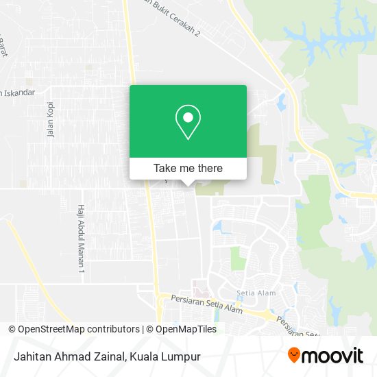 Jahitan Ahmad Zainal, Jalan Kenangan 41050 Kapar map