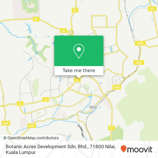 Botanic Acres Development Sdn. Bhd., 71800 Nilai map