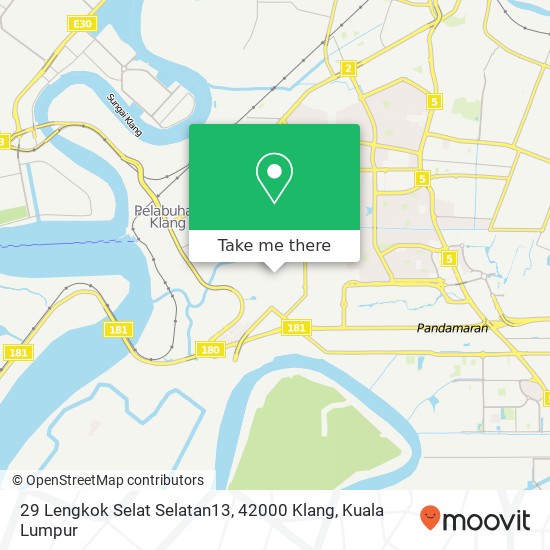 29 Lengkok Selat Selatan13, 42000 Klang map