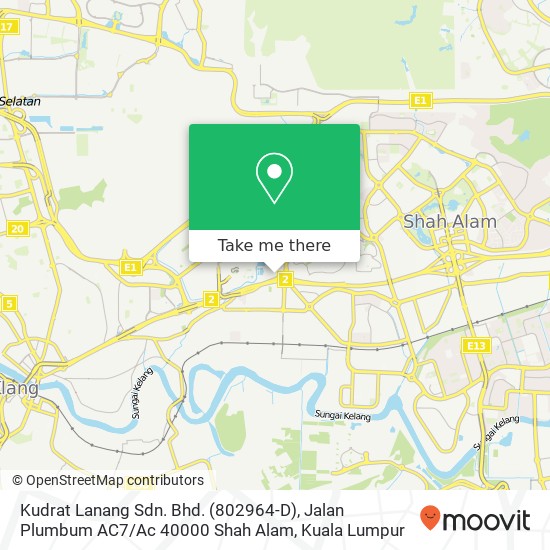 Kudrat Lanang Sdn. Bhd. (802964-D), Jalan Plumbum AC7 / Ac 40000 Shah Alam map