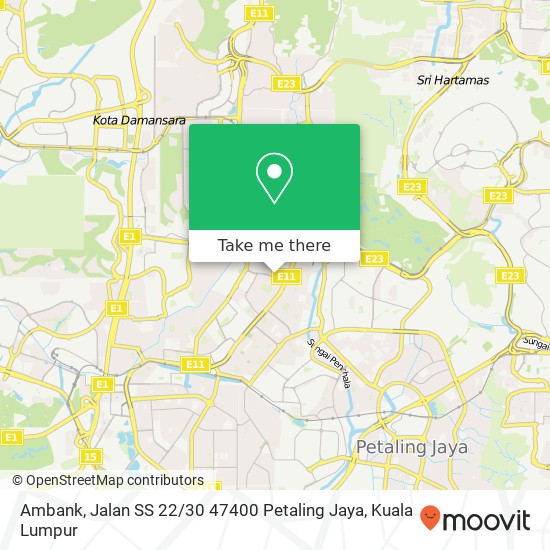 Ambank, Jalan SS 22 / 30 47400 Petaling Jaya map