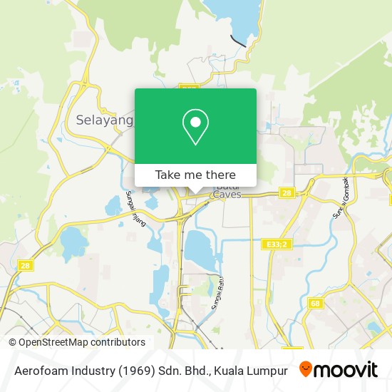 Aerofoam Industry (1969) Sdn. Bhd. map