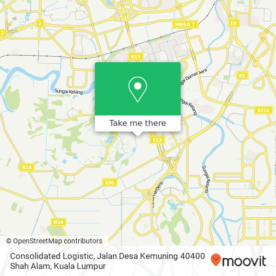 Consolidated Logistic, Jalan Desa Kemuning 40400 Shah Alam map