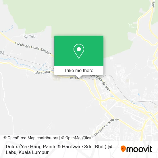 Dulux (Yee Hang Paints & Hardware Sdn. Bhd.) @ Labu map