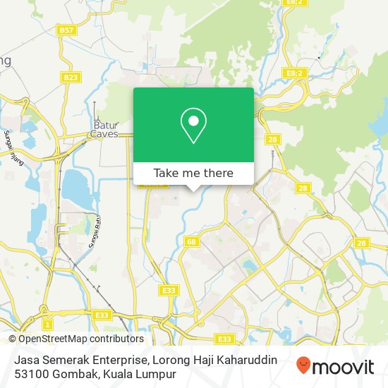 Jasa Semerak Enterprise, Lorong Haji Kaharuddin 53100 Gombak map