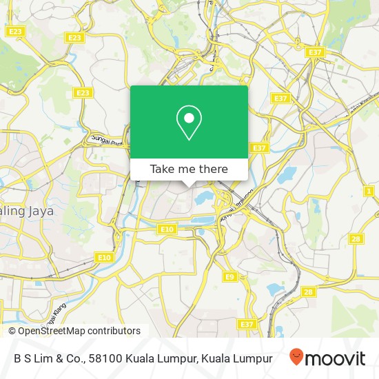 B S Lim & Co., 58100 Kuala Lumpur map