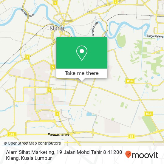 Alam Sihat Marketing, 19 Jalan Mohd Tahir 8 41200 Klang map