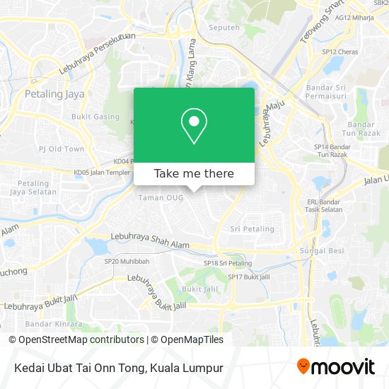 Kedai Ubat Tai Onn Tong map