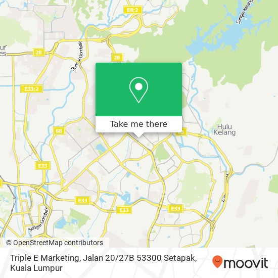 Triple E Marketing, Jalan 20 / 27B 53300 Setapak map