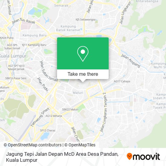 Jagung Tepi Jalan Depan McD Area Desa Pandan map