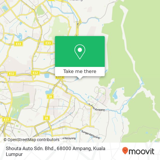 Shouta Auto Sdn. Bhd., 68000 Ampang map