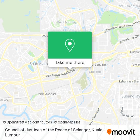 Council of Justices of the Peace of Selangor map