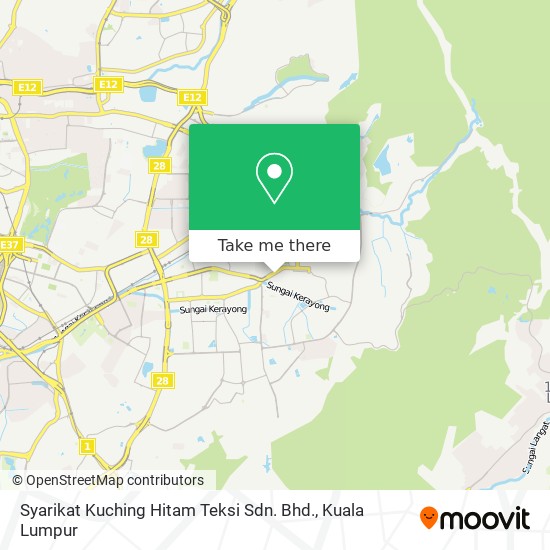 Peta Syarikat Kuching Hitam Teksi Sdn. Bhd.