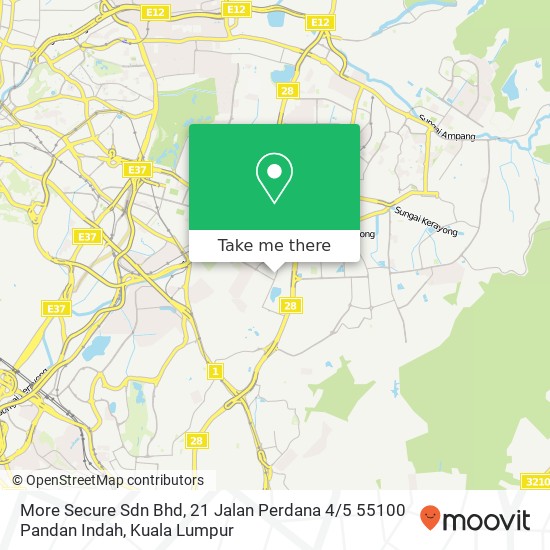 More Secure Sdn Bhd, 21 Jalan Perdana 4 / 5 55100 Pandan Indah map