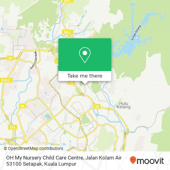 OH My Nursery Child Care Centre, Jalan Kolam Air 53100 Setapak map