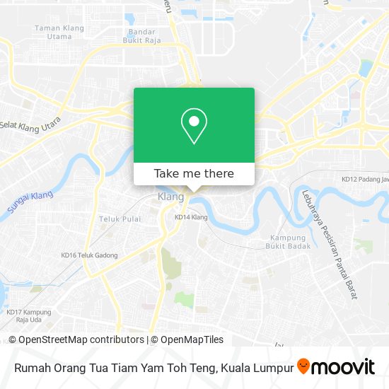Peta Rumah Orang Tua Tiam Yam Toh Teng