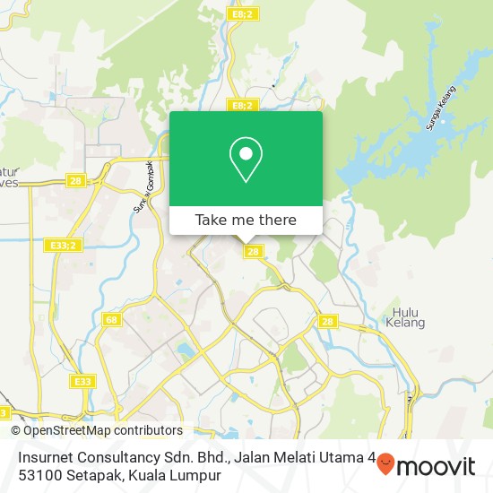 Insurnet Consultancy Sdn. Bhd., Jalan Melati Utama 4 53100 Setapak map