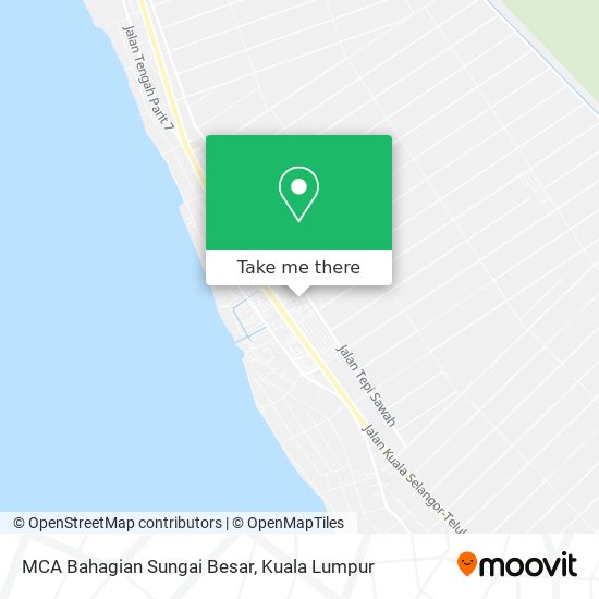 MCA Bahagian Sungai Besar map
