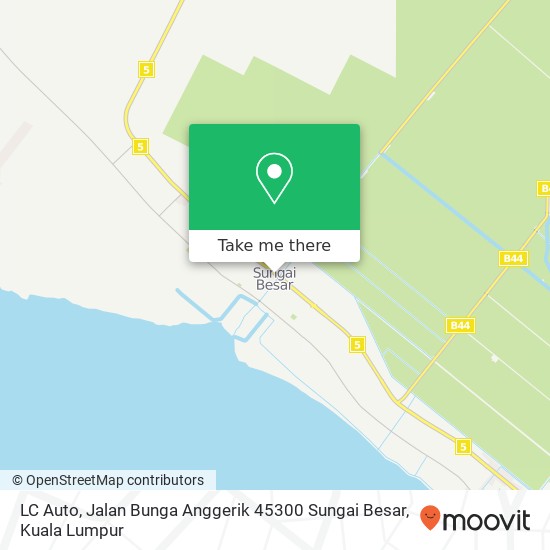 LC Auto, Jalan Bunga Anggerik 45300 Sungai Besar map