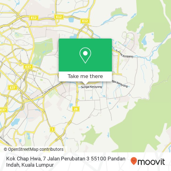 Kok Chap Hwa, 7 Jalan Perubatan 3 55100 Pandan Indah map