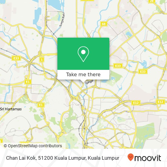 Chan Lai Kok, 51200 Kuala Lumpur map