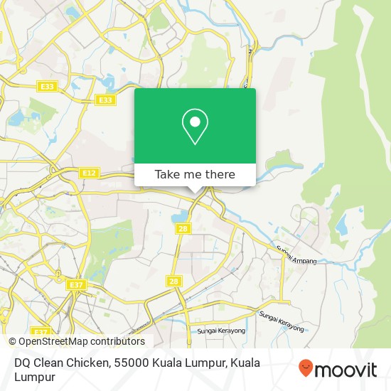 Peta DQ Clean Chicken, 55000 Kuala Lumpur