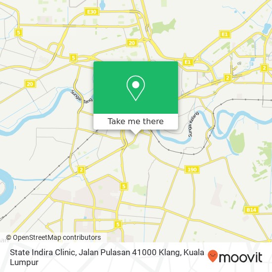 State Indira Clinic, Jalan Pulasan 41000 Klang map