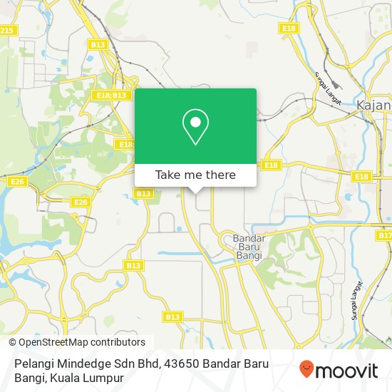 Pelangi Mindedge Sdn Bhd, 43650 Bandar Baru Bangi map