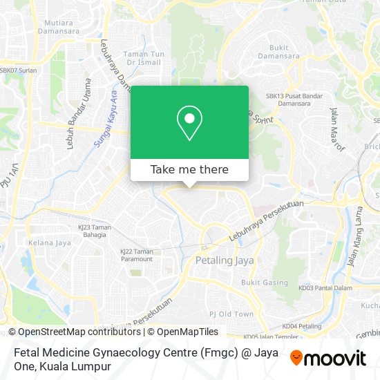 Fetal Medicine Gynaecology Centre (Fmgc) @ Jaya One map