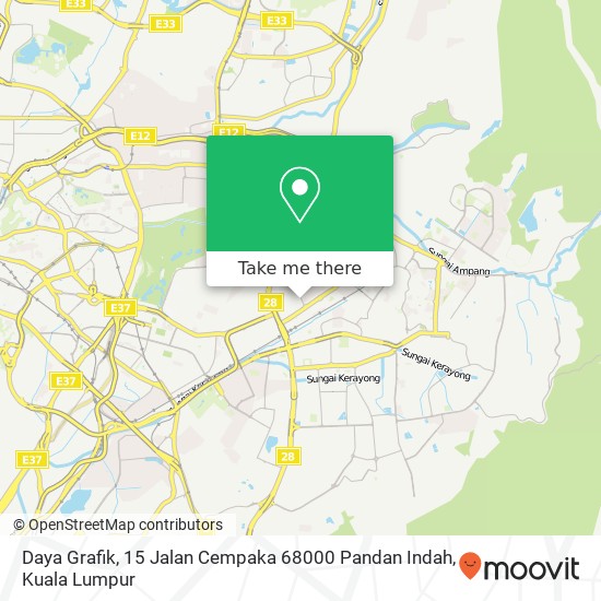 Daya Grafik, 15 Jalan Cempaka 68000 Pandan Indah map