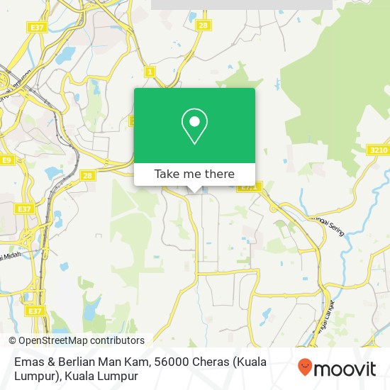 Emas & Berlian Man Kam, 56000 Cheras (Kuala Lumpur) map