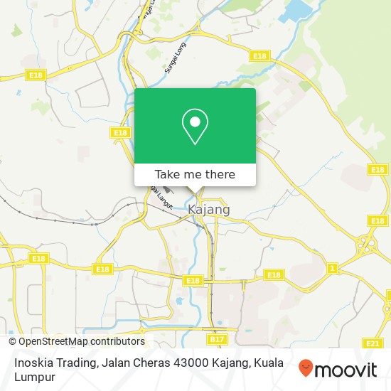 Inoskia Trading, Jalan Cheras 43000 Kajang map