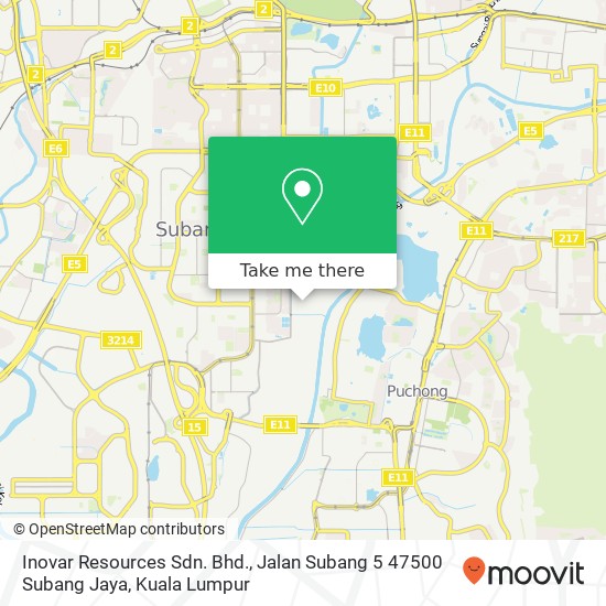 Inovar Resources Sdn. Bhd., Jalan Subang 5 47500 Subang Jaya map