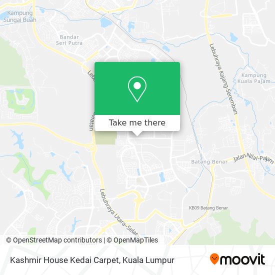 Kashmir House Kedai Carpet map