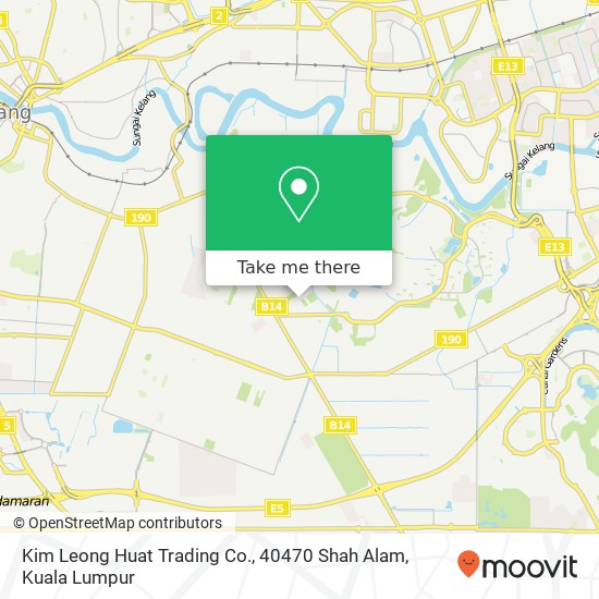 Peta Kim Leong Huat Trading Co., 40470 Shah Alam