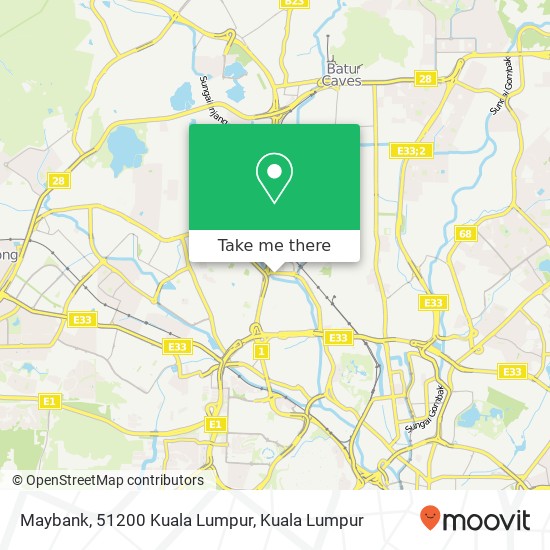 Peta Maybank, 51200 Kuala Lumpur