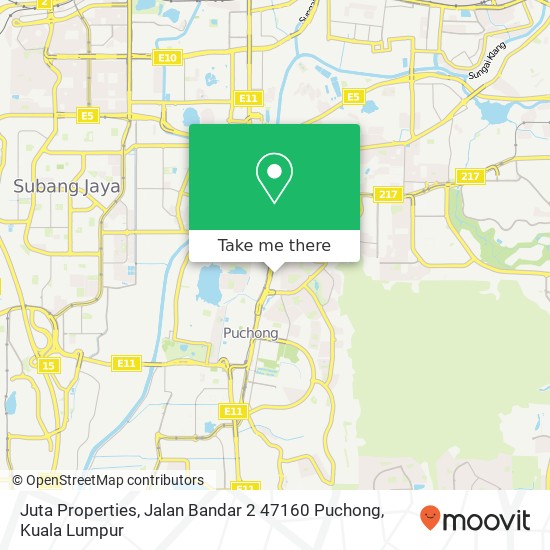 Peta Juta Properties, Jalan Bandar 2 47160 Puchong