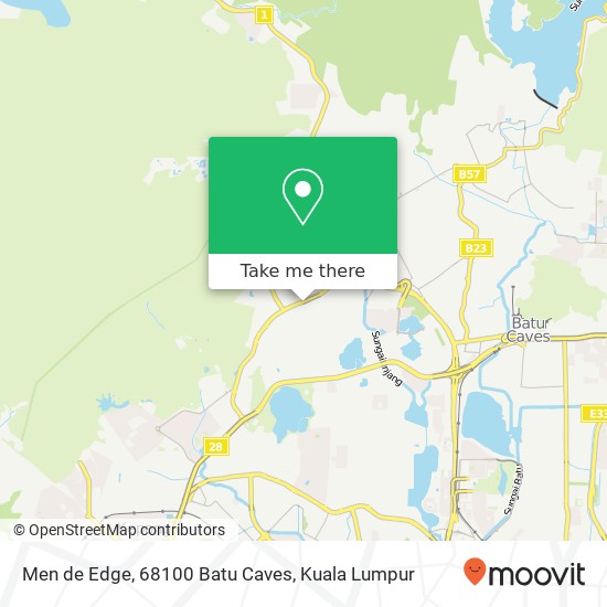 Men de Edge, 68100 Batu Caves map