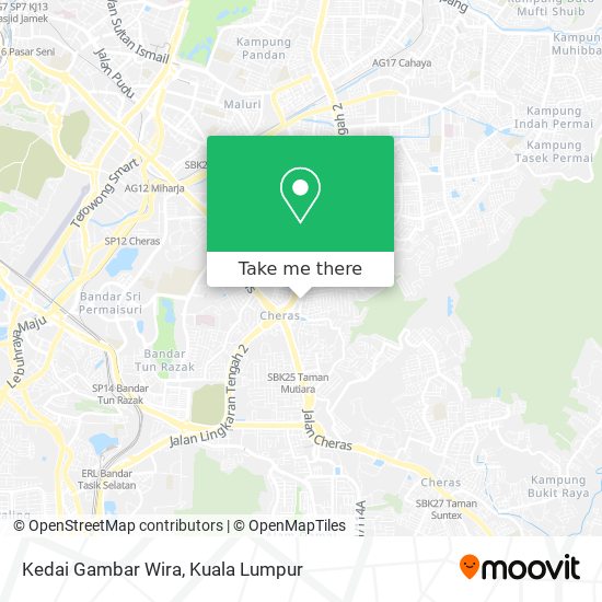 Kedai Gambar Wira map