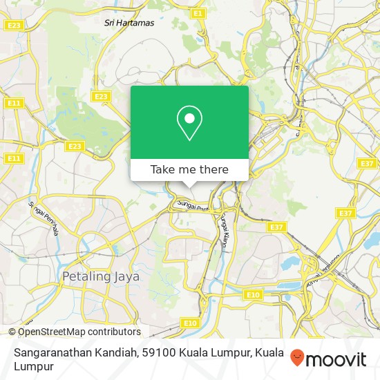 Peta Sangaranathan Kandiah, 59100 Kuala Lumpur