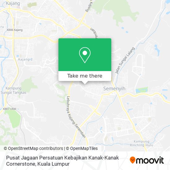 Pusat Jagaan Persatuan Kebajikan Kanak-Kanak Cornerstone map