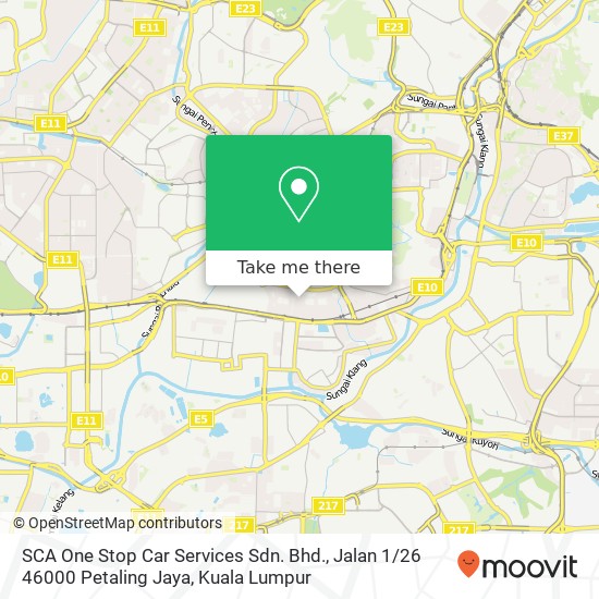 SCA One Stop Car Services Sdn. Bhd., Jalan 1 / 26 46000 Petaling Jaya map