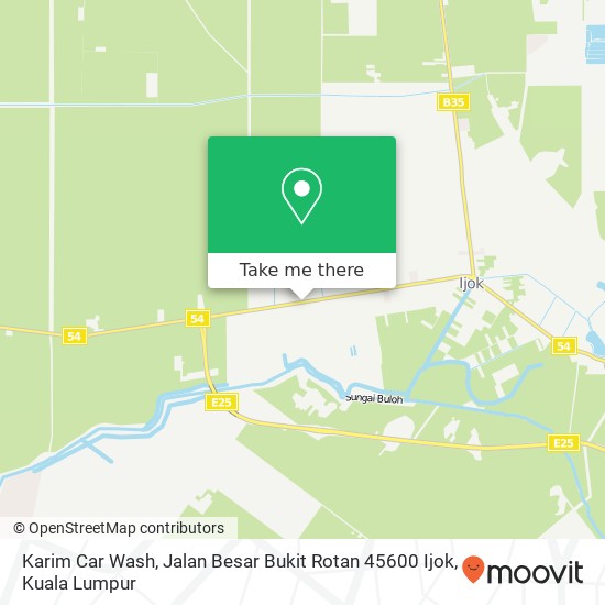 Peta Karim Car Wash, Jalan Besar Bukit Rotan 45600 Ijok
